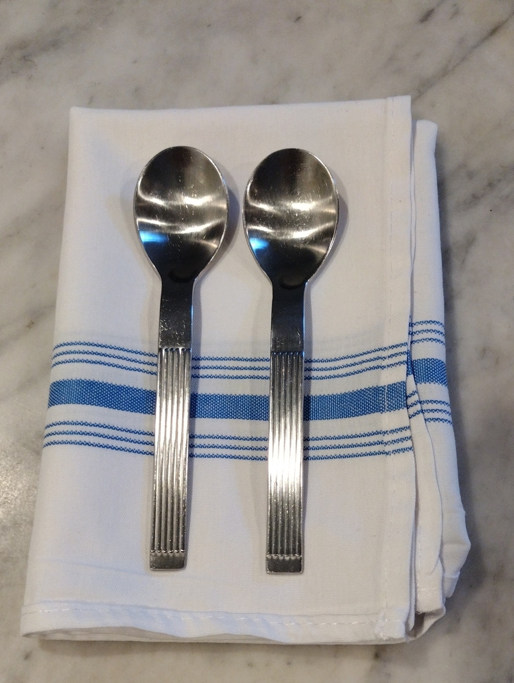 Dansk Thebe Pattern Teaspoons, Set Of Two, Vintage Style